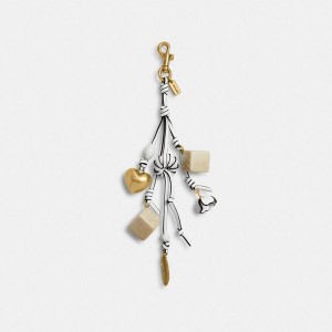 Charms COACH Cluster Dice Bag Feminino Branco | 79065ITUG