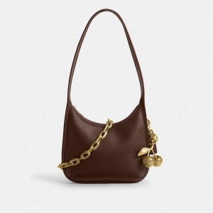 Charms COACH Curve Zip Bag With And Strap Feminino Douradas | 53780LPTE