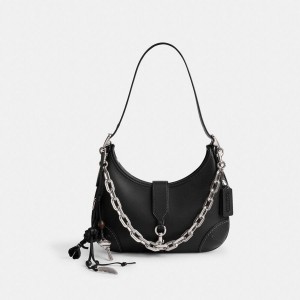 Charms COACH Hamptons Hobo Bag With And Strap Feminino Prateadas | 34867CZKT