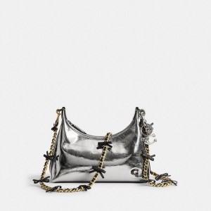 Charms COACH Juliet Shoulder Bag 25 With And Strap Feminino Douradas | 82967YBSD