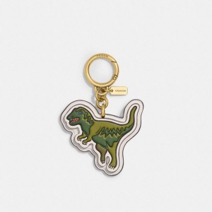 Charms COACH Rexy Bag With Signature Canvas Feminino Verdes | 63801VJLW