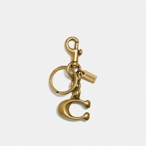 Charms COACH Signature Bag Feminino Douradas | 10942LCNR