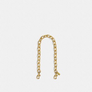 Charms COACH Signature Link Chain Strap Feminino Douradas | 01423JLHE
