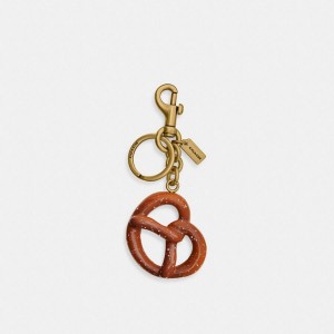 Charms COACH Small Pretzel Bag Feminino Douradas | 81043JAGH