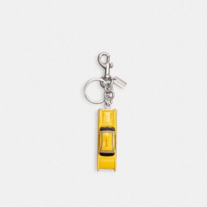 Charms COACH Small Taxi Bag Feminino Prateadas | 72130ORYT