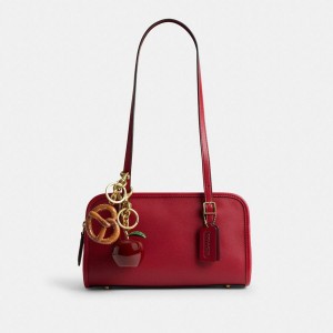 Charms COACH Swing Zip Bag Ands Feminino Douradas | 30517USMR