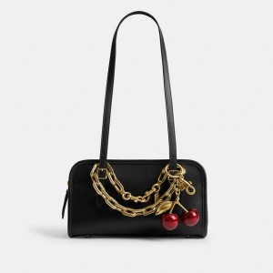 Charms COACH Swing Zip Bag With And Strap Feminino Douradas | 83451IECQ