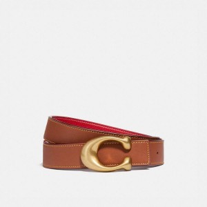 Cintos COACH Hardware Reversible, 32 Mm Feminino Marrom | 37514LWEG