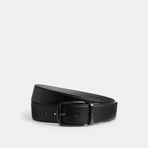 Cintos COACH Harness Buckle Cut To Size Reversible, 38 Mm Masculino Pretas | 24398KJAL