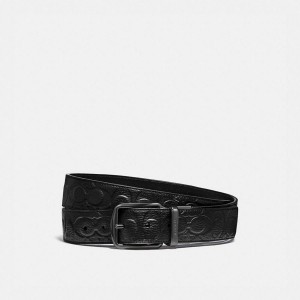 Cintos COACH Harness Buckle Cut To Size Reversible, 38 Mm Masculino Pretas | 85937XVJH
