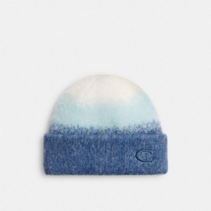 Gorro COACH Ombre Feminino Azuis | 14397UQIZ