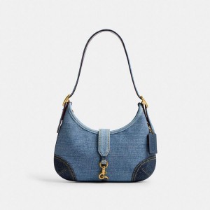 Hobo Bag COACH Hamptons Feminino Azuis | 35809DGVQ