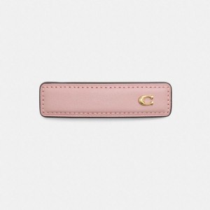 Jóias COACH Signature Leather Barrette Feminino Rosa | 15796OYRH
