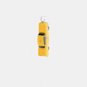 Jóias COACH Taxi Cab Earring Feminino Amarelas | 72186FRGX