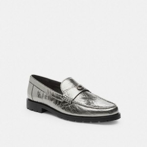 Mocassins COACH Jocelyn Feminino Prateadas | 51034YESK