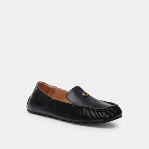 Mocassins COACH Ronnie Feminino Pretas | 50147TQIJ