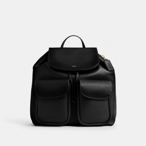 Mochila COACH Crosby Feminino Pretas | 42158DFLY