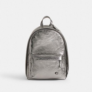 Mochila COACH Hall 22 Feminino Prateadas | 82054NJGC