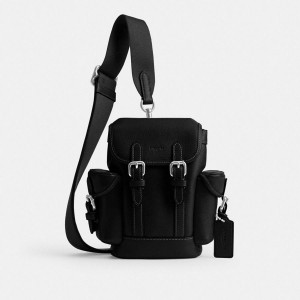 Mochila COACH Hitch 13 Masculino Pretas | 21085IMKB