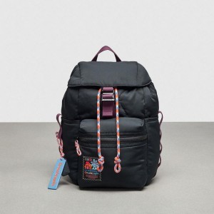 Mochila COACH Topia Loop Mini Masculino Pretas | 36128FTKV
