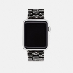 Relógios COACH Apple® Strap, 38 Mm, 40 Mm And 41 Mm Masculino Pretas | 96201DWGO