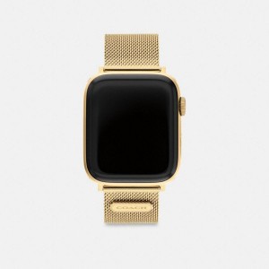 Relógios COACH Apple® Strap, 42 Mm And 44 Mm Masculino Douradas | 23914NPYM