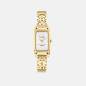Relógios COACH Cadie, 17.5 Mm X 28.5 Mm Feminino Douradas | 25089AOZM