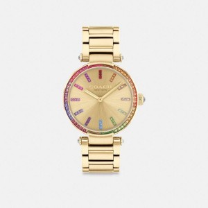 Relógios COACH Cary, 34 Mm Feminino Douradas | 46987XZFT