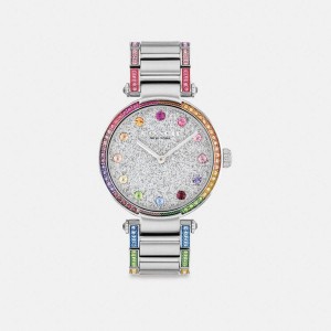 Relógios COACH Cary, 34 Mm Feminino Prateadas | 94675JIMV