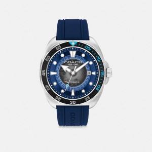Relógios COACH Charter Automatic, 44 Mm Masculino Azuis | 63501IAGN