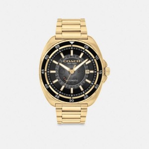 Relógios COACH Charter Automatic, 44 Mm Masculino Douradas | 04872PNJS