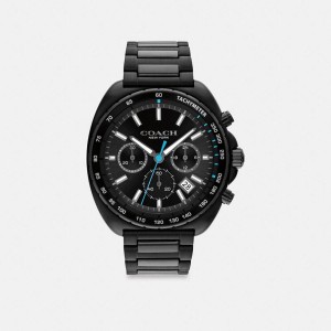 Relógios COACH Charter Chronograph, 44 Mm Masculino Pretas | 85472AESQ