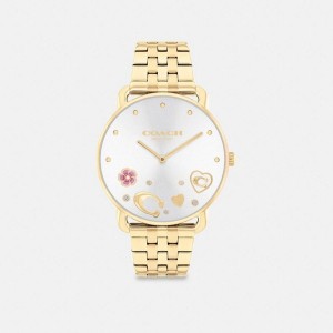 Relógios COACH Elliot, 36 Mm Feminino Douradas | 24065KQGZ