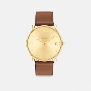 Relógios COACH Elliot, 36 Mm Feminino Marrom | 15837IPYV