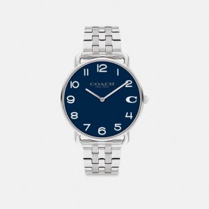 Relógios COACH Elliot, 41 Mm Masculino Prateadas | 94821SIBP