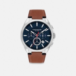Relógios COACH Jackson, 45 Mm Masculino Marrom | 85619IKGV
