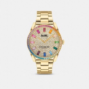 Relógios COACH Preston, 36 Mm Feminino Douradas | 34907ZTFY
