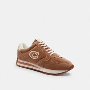 Tenis COACH Runner Masculino Marrom | 61905UDGC