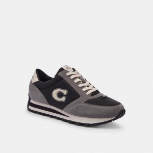 Tenis COACH Runner Masculino Pretas | 24536CWGE