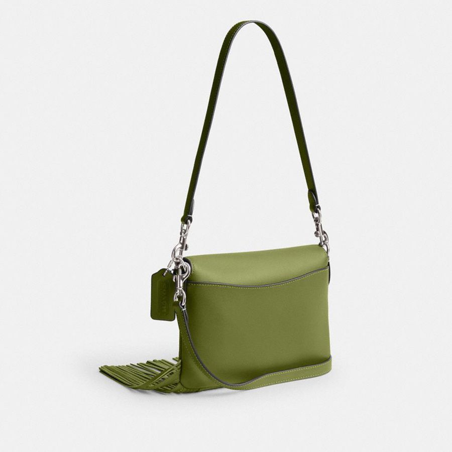 Bolsa Crossbody COACH 1964 Fringe Feminino Verdes | 31870WUBD