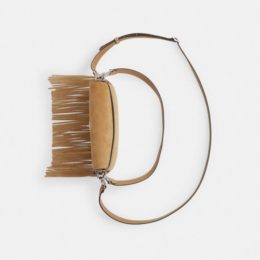 Bolsa Crossbody COACH 1964 Fringe Feminino Amarelas | 74905QKDR
