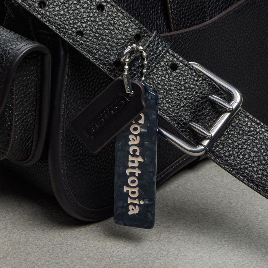 Bolsa Crossbody COACH Cargo Wavy Dinky In Pebbled Coachtopia Leather Feminino Pretas | 01539OVMQ