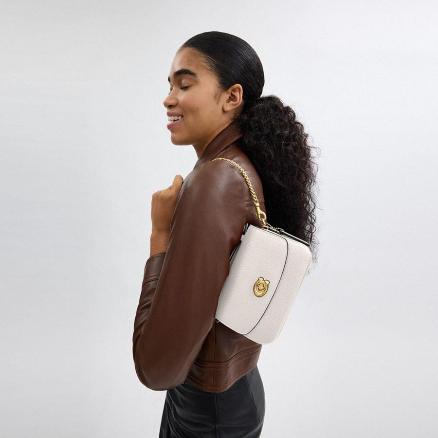 Bolsa Crossbody COACH Cassie 17 Feminino Branco | 15846XJNK