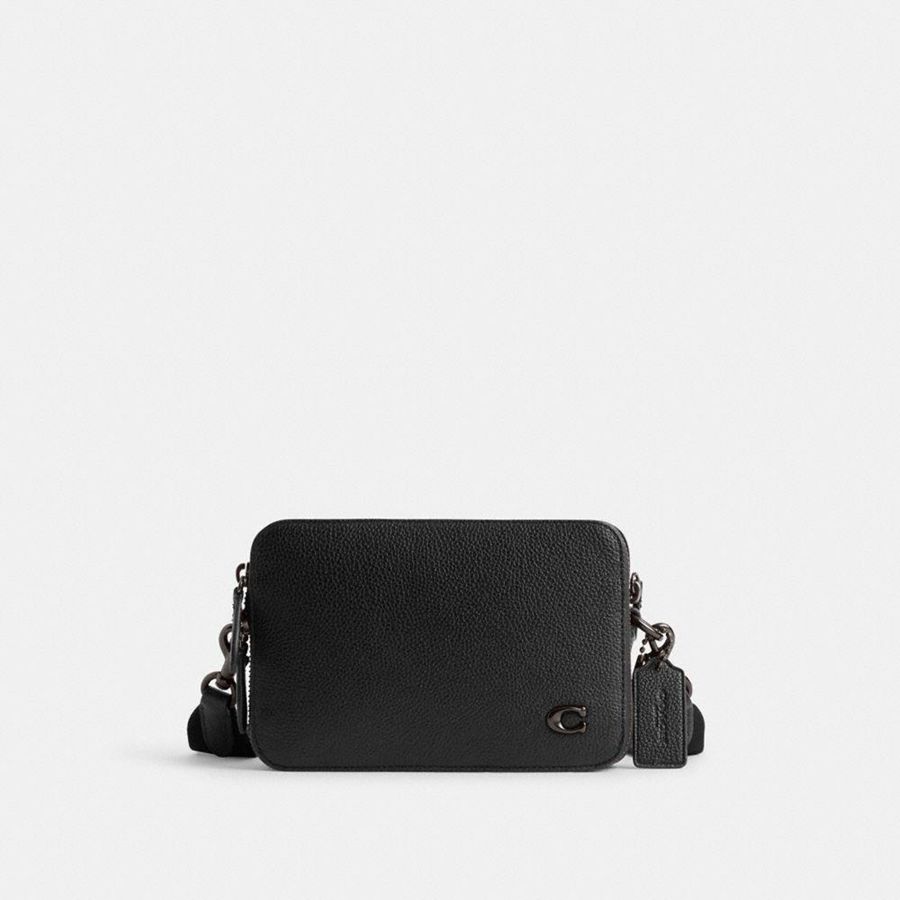 Bolsa Crossbody COACH Charter 19 Masculino Pretas | 04321NCME