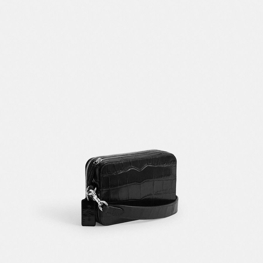 Bolsa Crossbody COACH Charter 19 Masculino Pretas | 68215FXPV