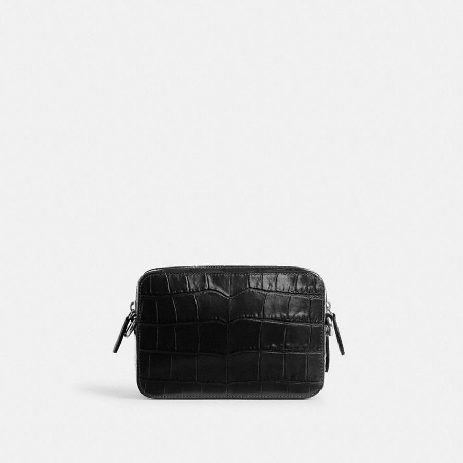 Bolsa Crossbody COACH Charter 19 Masculino Pretas | 68215FXPV