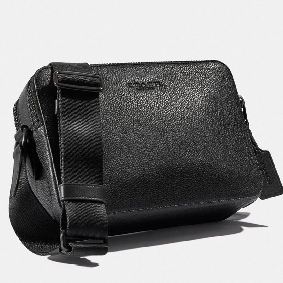 Bolsa Crossbody COACH Charter 24 Masculino Pretas | 04817WAHB
