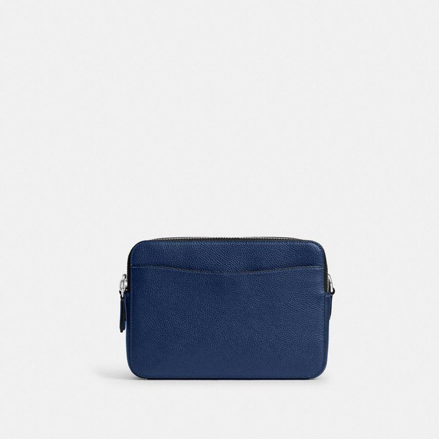 Bolsa Crossbody COACH Charter 24 With Coach Graphic Masculino Azuis | 84605WILO