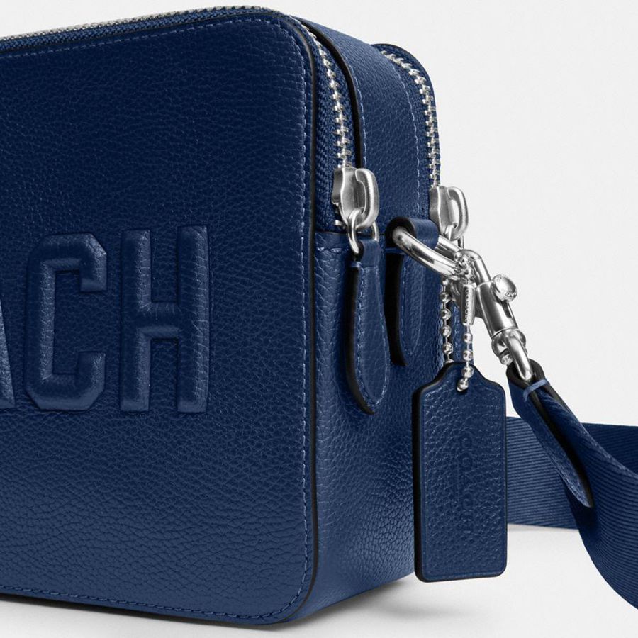 Bolsa Crossbody COACH Charter 24 With Coach Graphic Masculino Azuis | 84605WILO