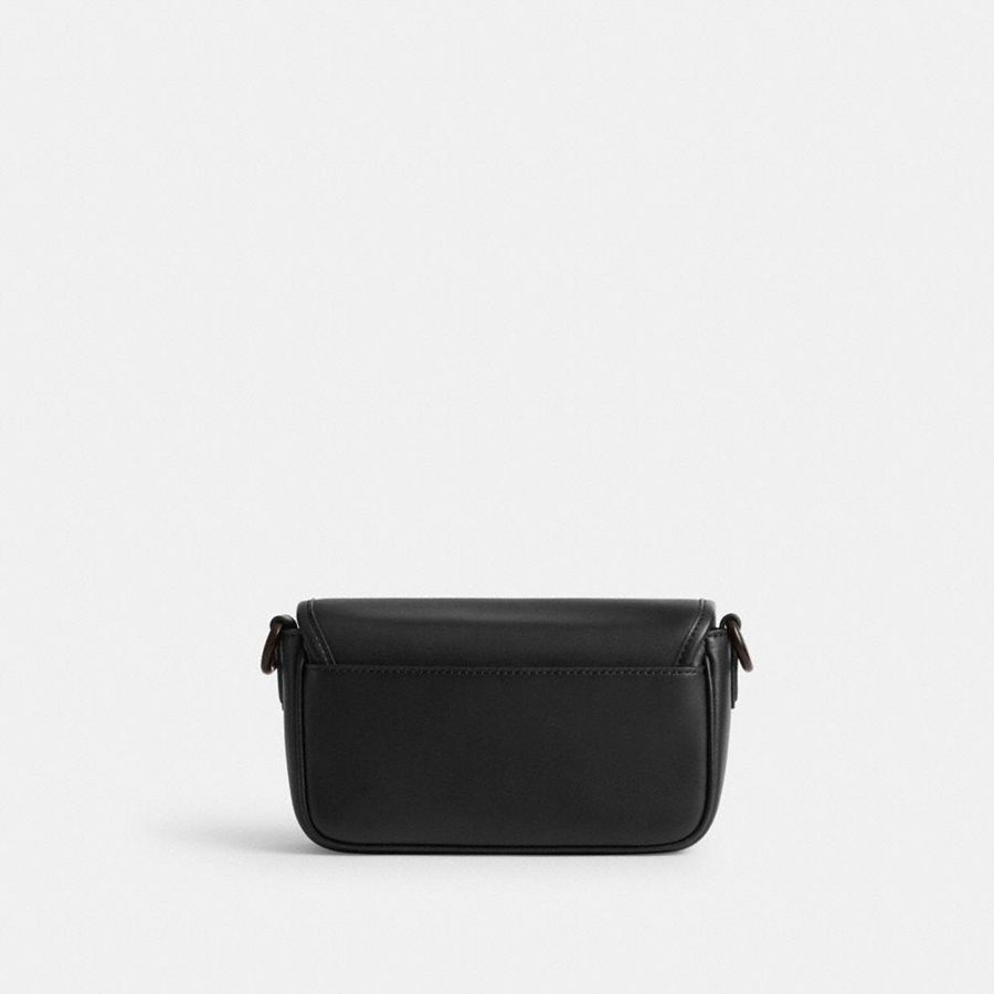 Bolsa Crossbody COACH Charter Flap 18 Masculino Pretas | 38476VNJU
